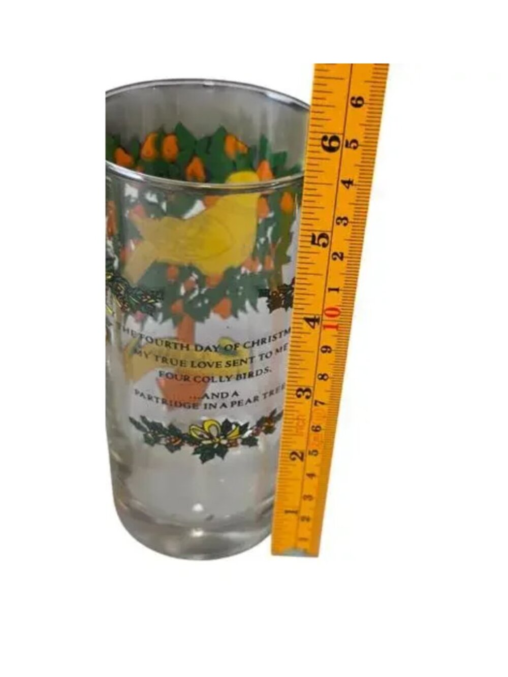 Vintage Twelve Days of Christmas Glasses Complete Set of 12 - Picture 4 of 4